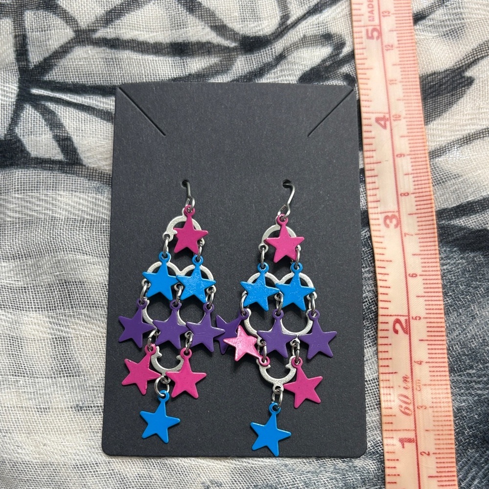 🖤Colorful Star Dangle Earrings🖤
